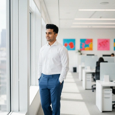 Professional worker in a modern Australian office environment