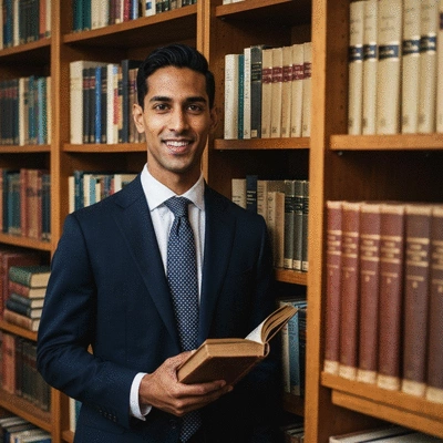 Professional legal documents and a fountain pen on a wooden desk