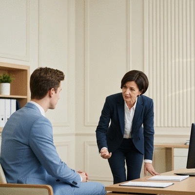 Professional legal consultation in a modern office setting